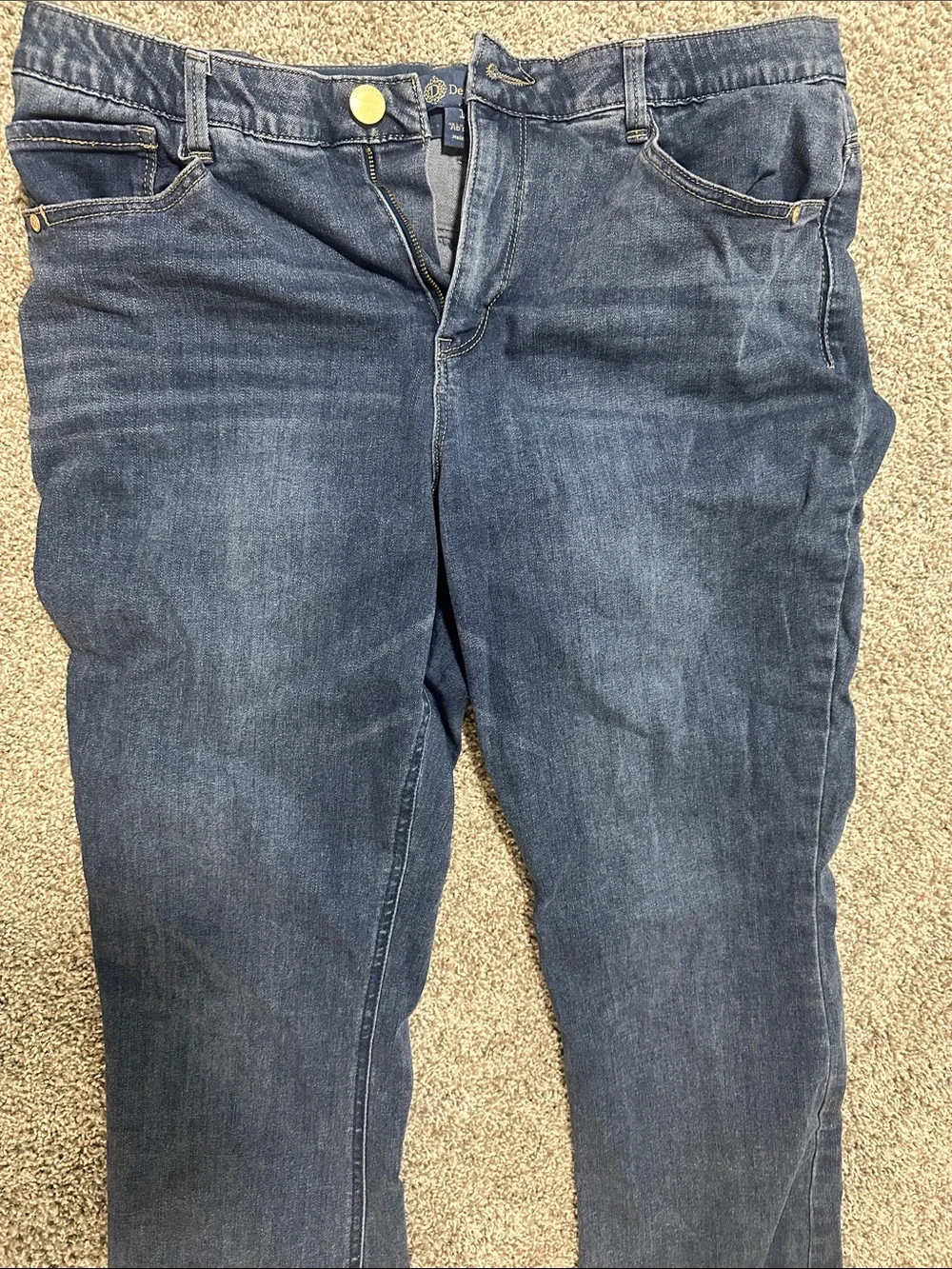 Democracy Women's Straight Leg Dark Blue Jeans